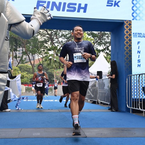 Race photo from KEMLU RUN 2026