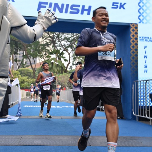 Race photo from KEMLU RUN 2026