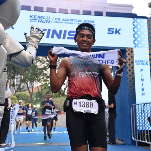 Race photo from KEMLU RUN 2026
