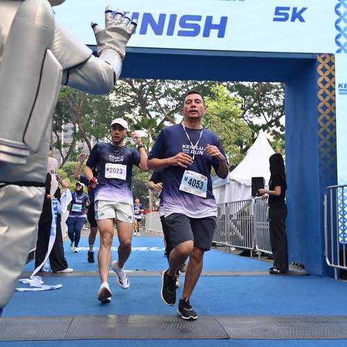 Race photo from KEMLU RUN 2026
