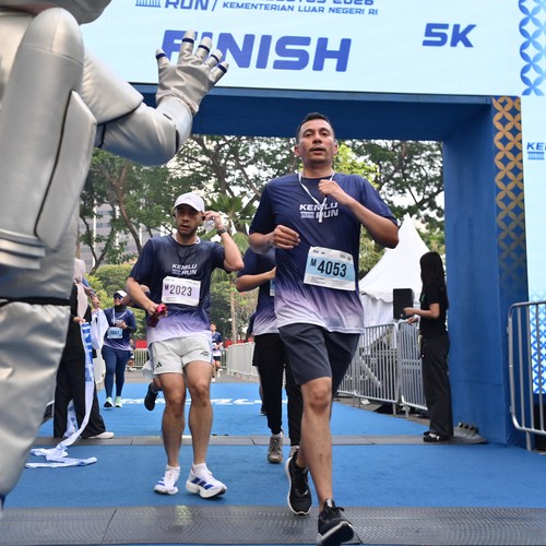 Race photo from KEMLU RUN 2026