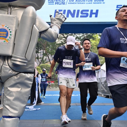 Race photo from KEMLU RUN 2026
