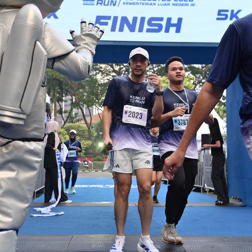 Race photo from KEMLU RUN 2026