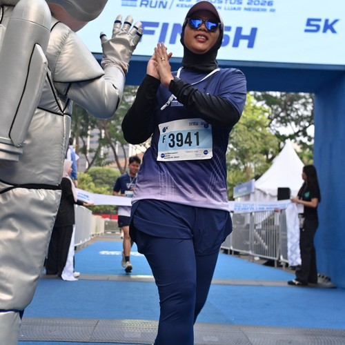 Race photo from KEMLU RUN 2026