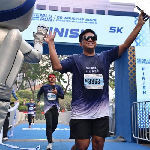 Race photo from KEMLU RUN 2026
