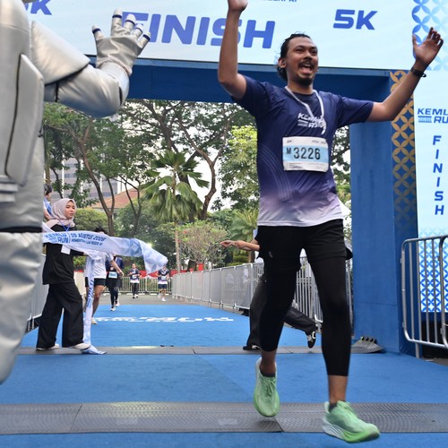 Race photo from KEMLU RUN 2026