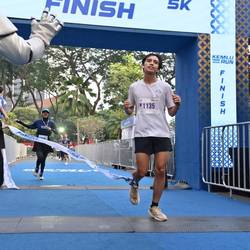 Race photo from KEMLU RUN 2026