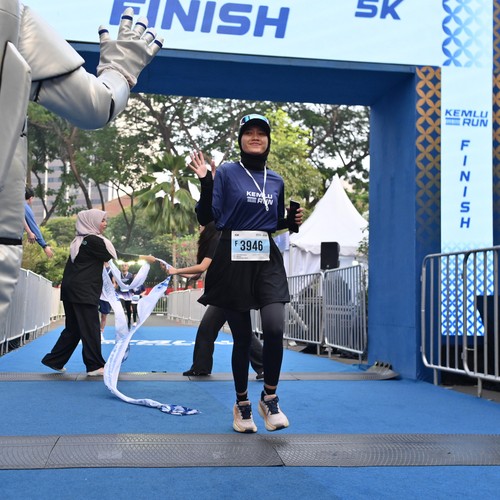 Race photo from KEMLU RUN 2026