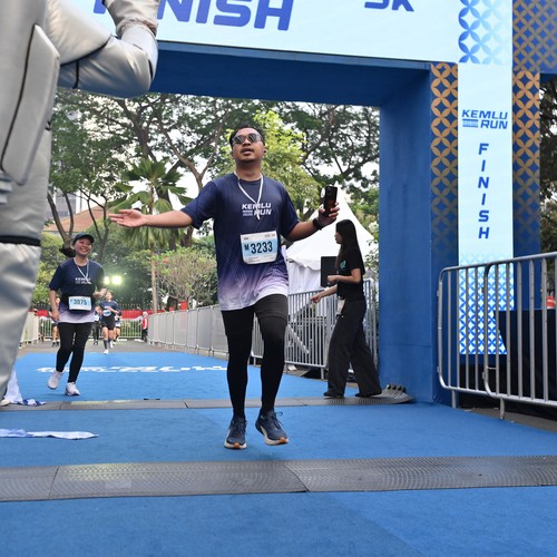 Race photo from KEMLU RUN 2026
