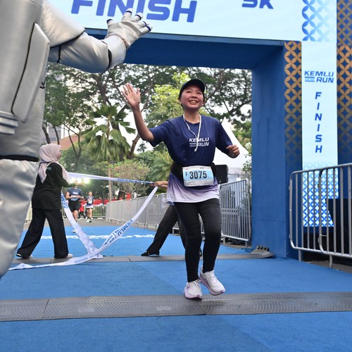 Race photo from KEMLU RUN 2026