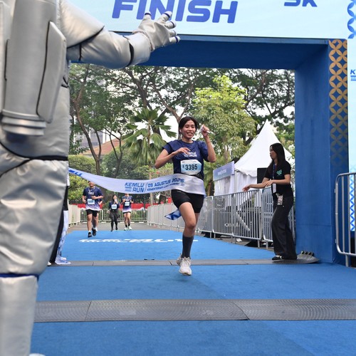 Race photo from KEMLU RUN 2026