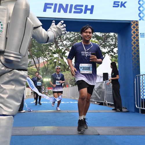 Race photo from KEMLU RUN 2026