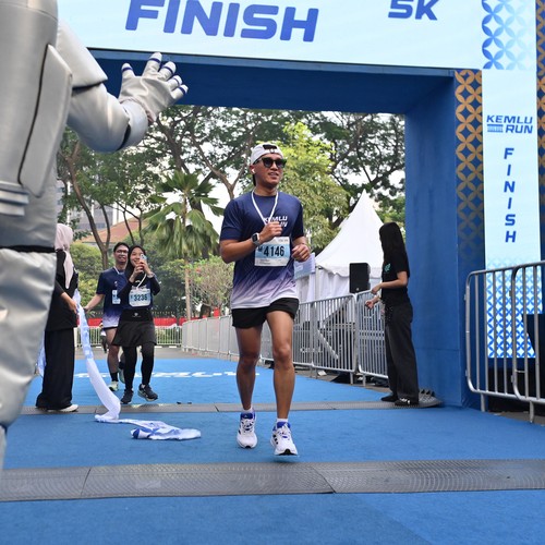 Race photo from KEMLU RUN 2026