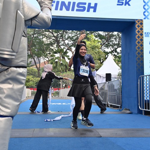 Race photo from KEMLU RUN 2026
