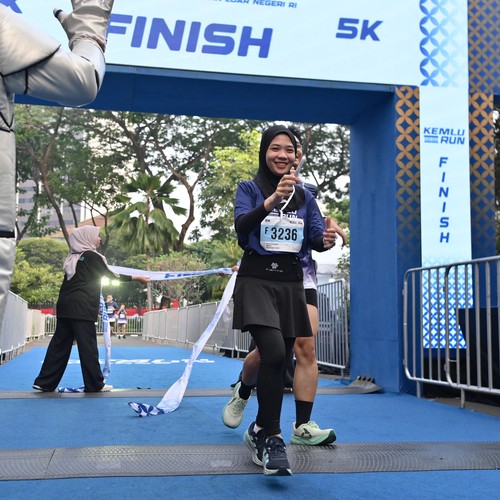 Race photo from KEMLU RUN 2026