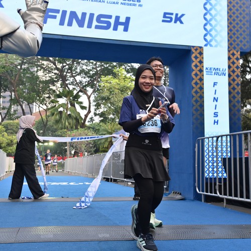 Race photo from KEMLU RUN 2026
