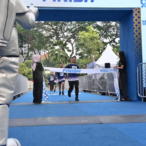 Race photo from KEMLU RUN 2026
