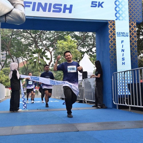 Race photo from KEMLU RUN 2026