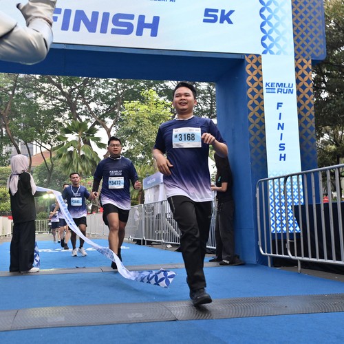 Race photo from KEMLU RUN 2026