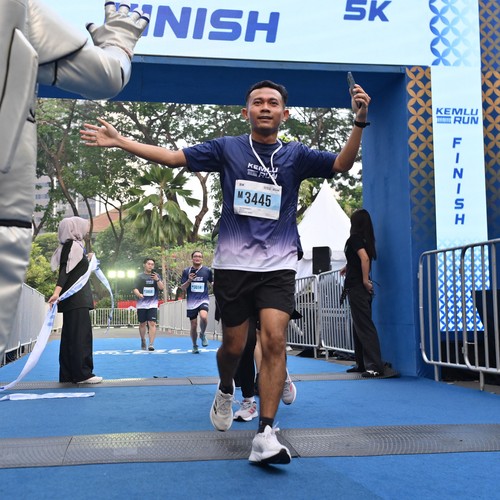 Race photo from KEMLU RUN 2026