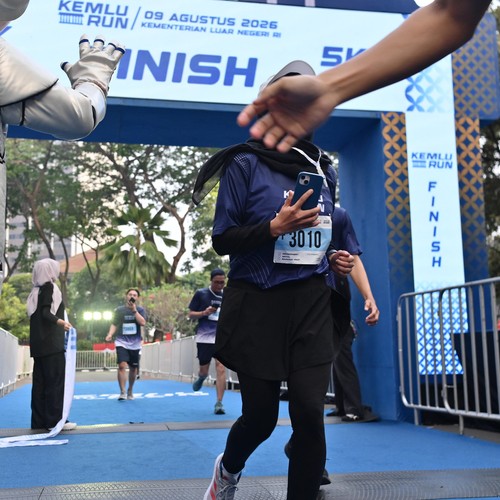 Race photo from KEMLU RUN 2026