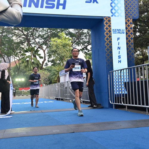 Race photo from KEMLU RUN 2026