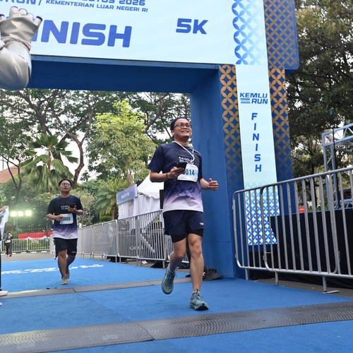 Race photo from KEMLU RUN 2026