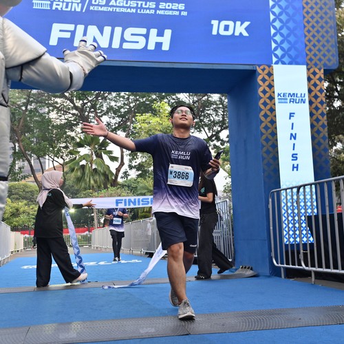 Race photo from KEMLU RUN 2026