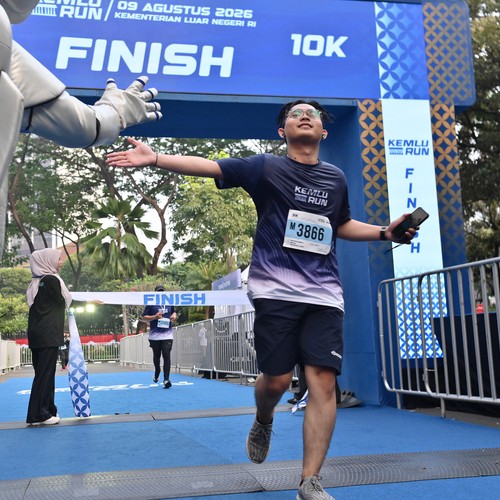 Race photo from KEMLU RUN 2026