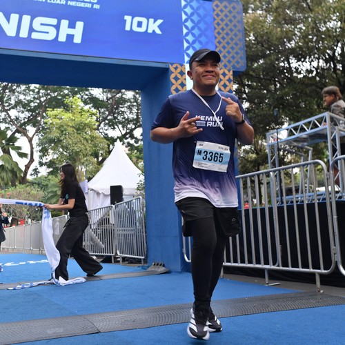 Race photo from KEMLU RUN 2026