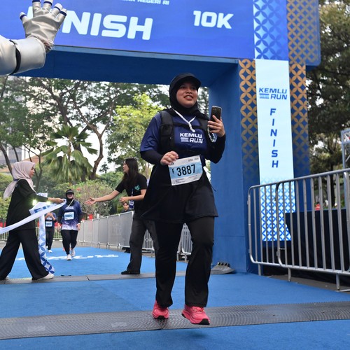 Race photo from KEMLU RUN 2026