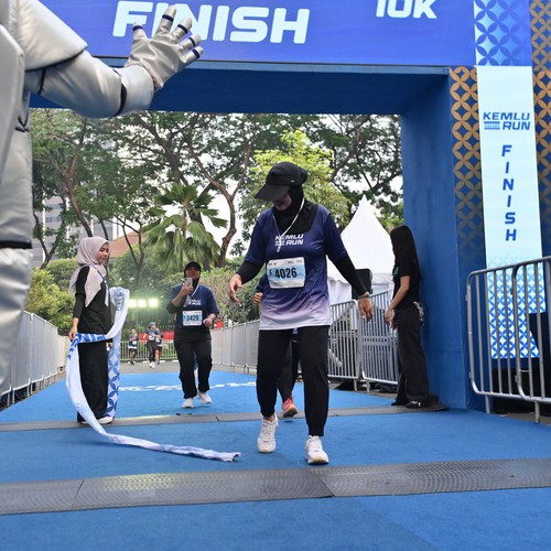 Race photo from KEMLU RUN 2026