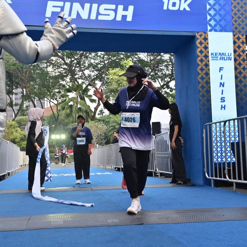Race photo from KEMLU RUN 2026