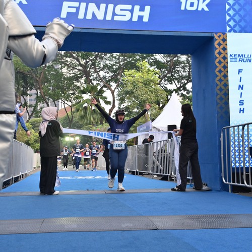 Race photo from KEMLU RUN 2026