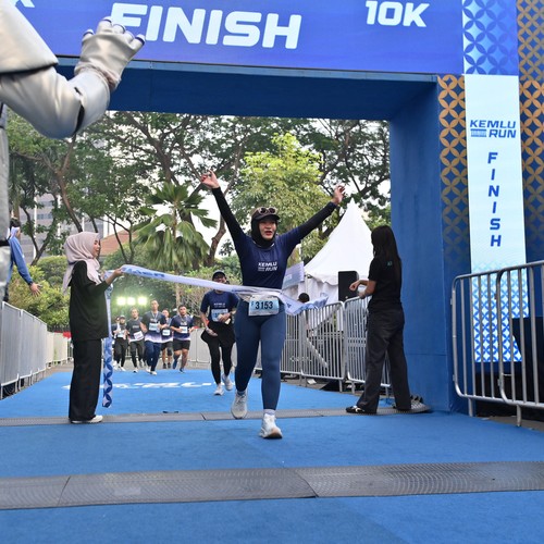 Race photo from KEMLU RUN 2026