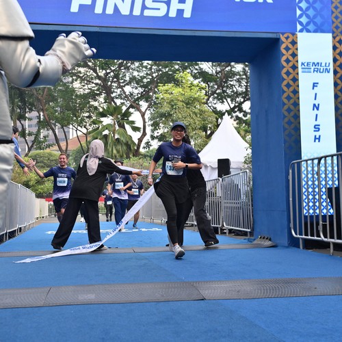 Race photo from KEMLU RUN 2026
