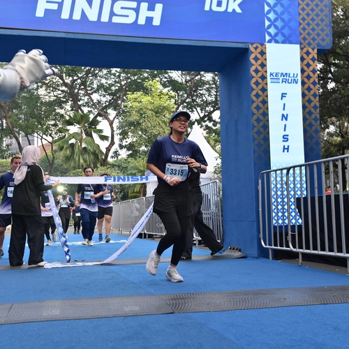 Race photo from KEMLU RUN 2026
