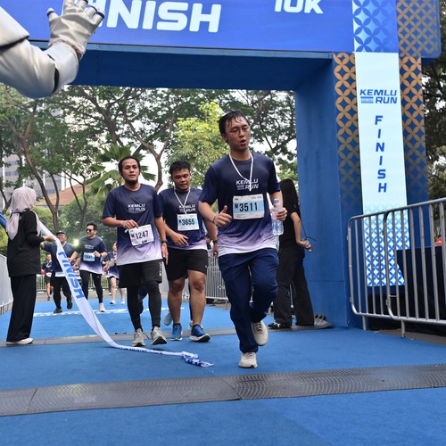 Race photo from KEMLU RUN 2026