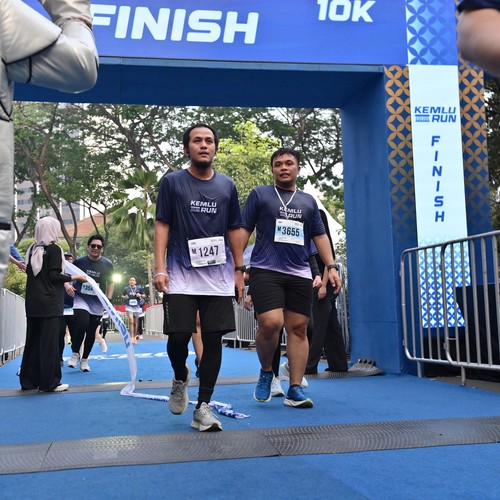 Race photo from KEMLU RUN 2026