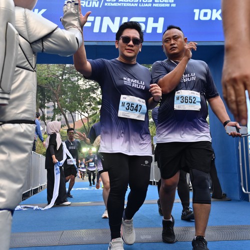 Race photo from KEMLU RUN 2026