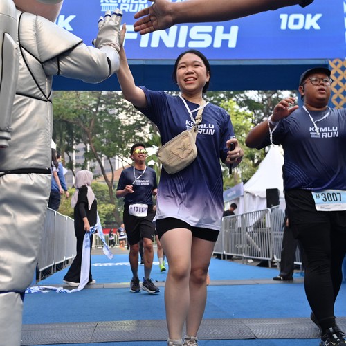 Race photo from KEMLU RUN 2026