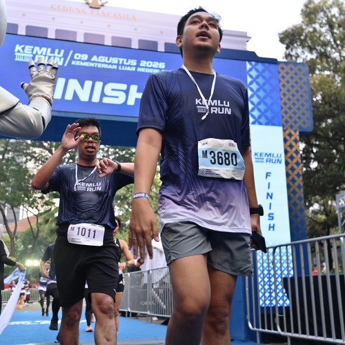 Race photo from KEMLU RUN 2026