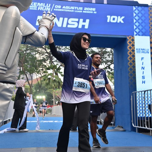 Race photo from KEMLU RUN 2026
