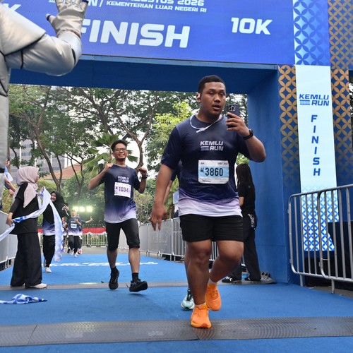 Race photo from KEMLU RUN 2026