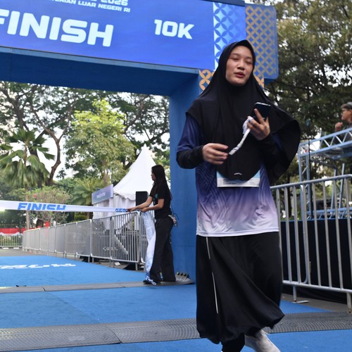 Race photo from KEMLU RUN 2026