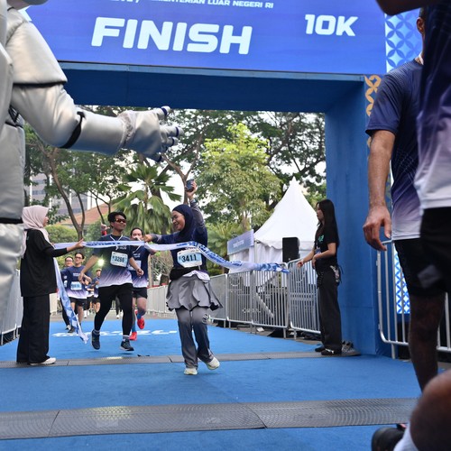 Race photo from KEMLU RUN 2026