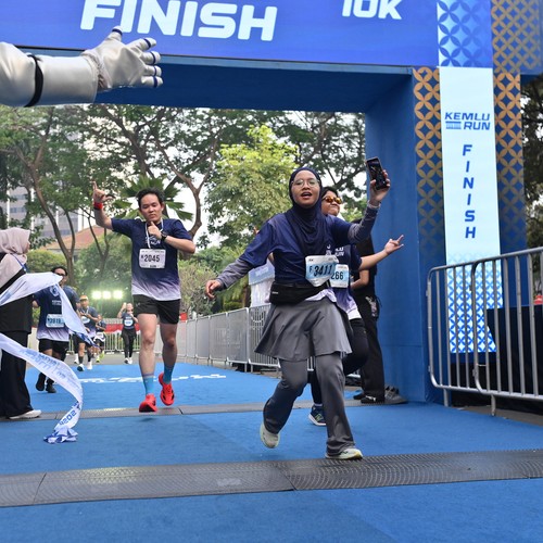 Race photo from KEMLU RUN 2026
