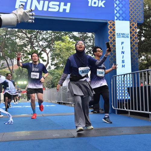 Race photo from KEMLU RUN 2026