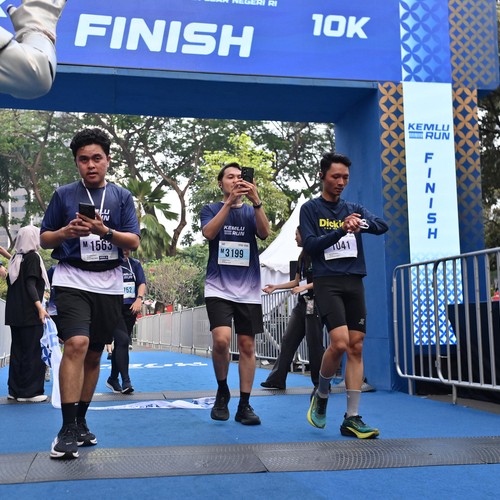 Race photo from KEMLU RUN 2026