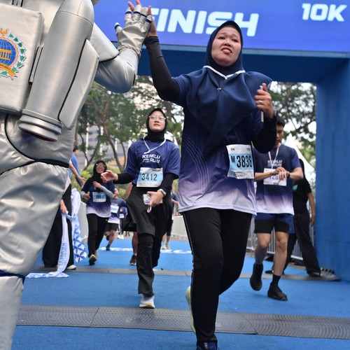 Race photo from KEMLU RUN 2026